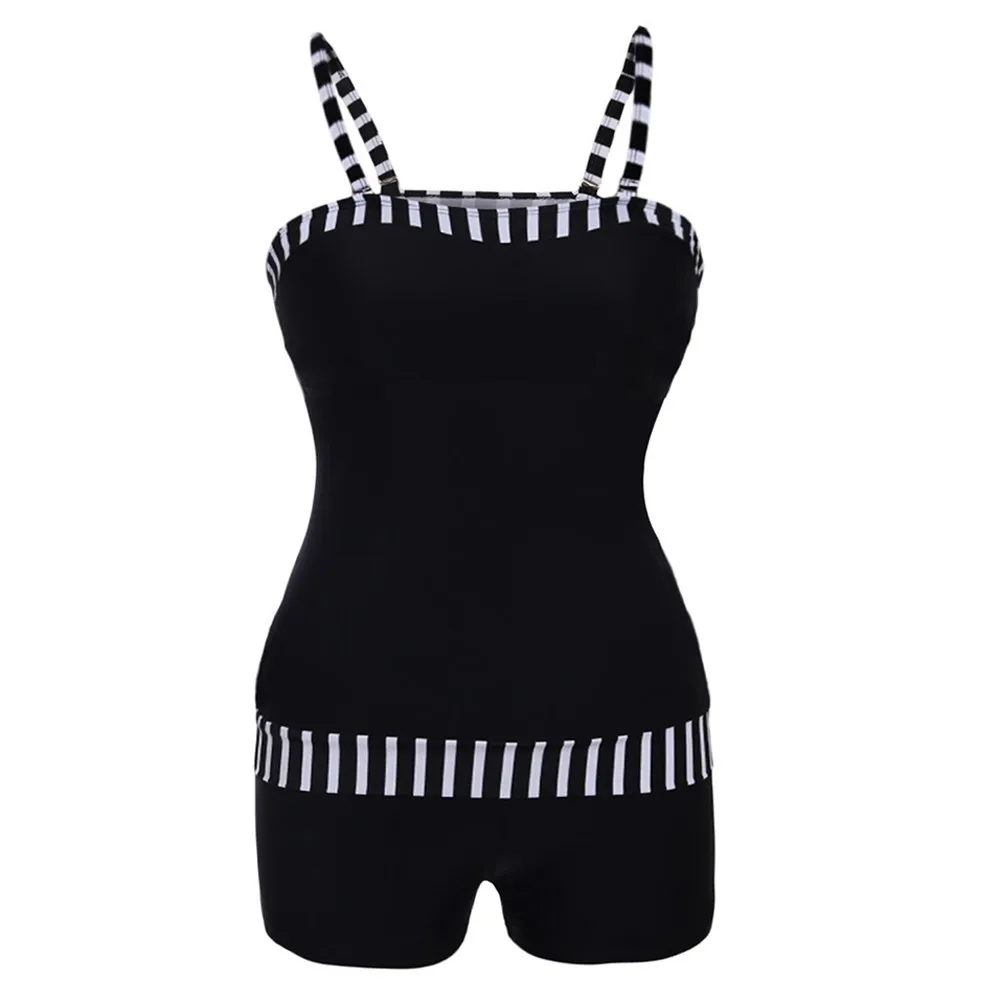 Модный комплект в полоску с шортами для мальчиков пляжный купальный женский