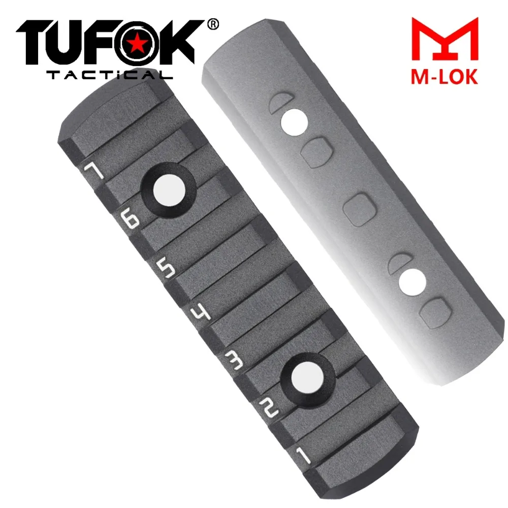 TuFok супер низкопрофильный 7 слотов Mlok Rail Adapter M lok Section ультра тонкий Picatinny Weaver Mount