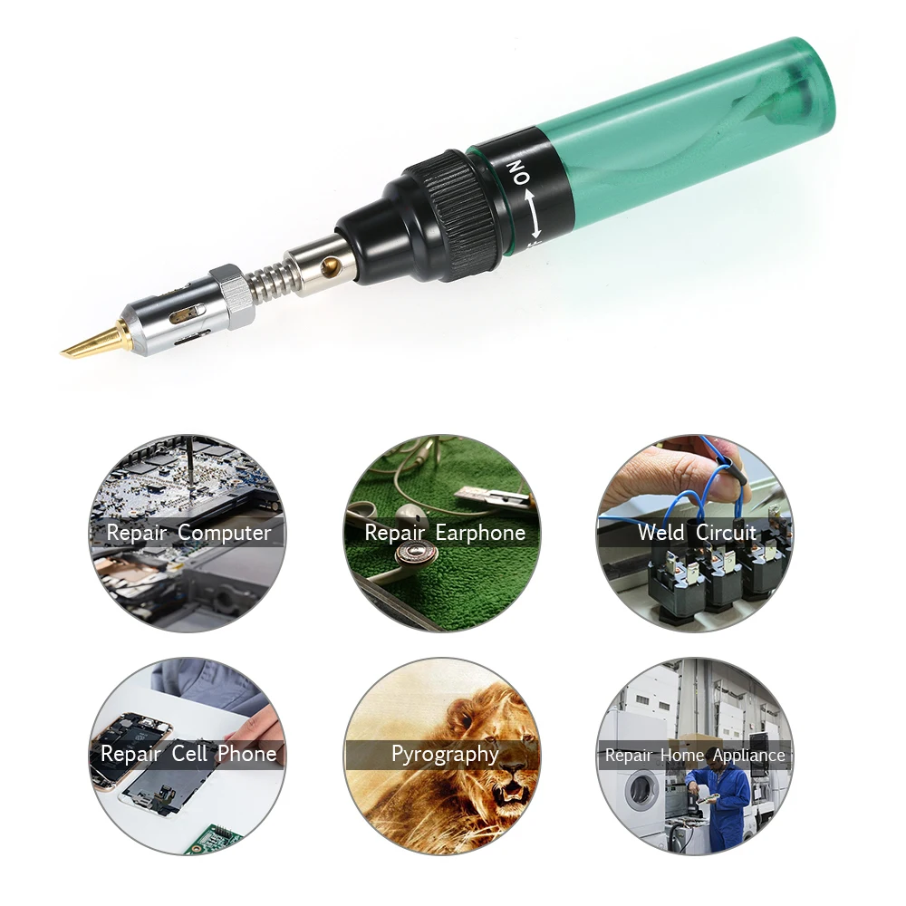 Набор для пайки 13 предметов Газовый паяльник в 1 с электронным зажиганием