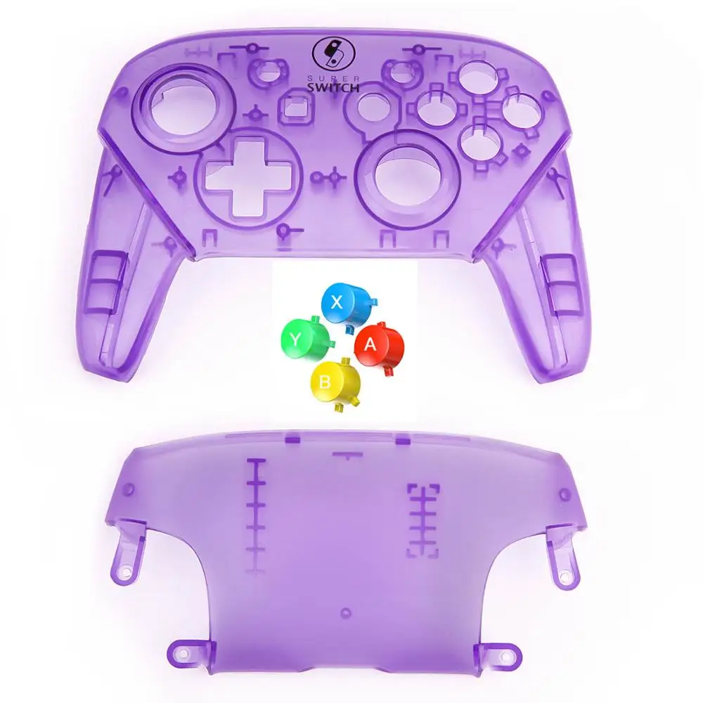 Purple Myriann DIY удобная замена оболочки защитный чехол с кнопками для nintendo Switch Pro контроллер NS Joy-Con игры - Цвет: Purple