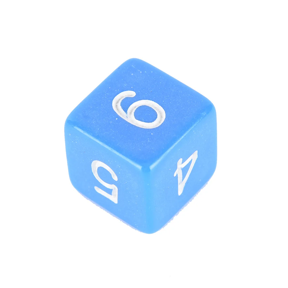 10 шт./лот, 5 цветов, аксессуары для настольной игры, 16 мм, D6, игральные кости, шестигранные штампы с цифрами для забавных, вечерние, Клубные, для паба