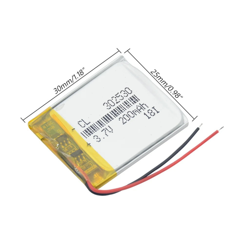 302530 ячеек 3 7 в 200 мАч литий ионный аккумулятор полимерный Li Po li ion Lipo для MP3 MP4 DVD gps