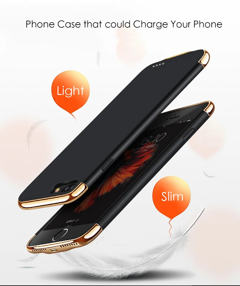 Новинка года. Беспроводной чехол для телефона iphone 8 7. Высококачественное зарядное устройство для iphone 6 6S Plus