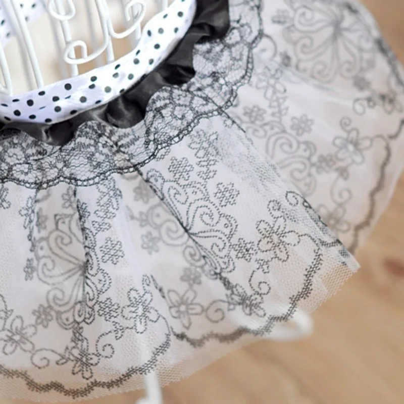 Милая Кружевная юбка для принцесс пачка в стиле ретро щенков и собак платье