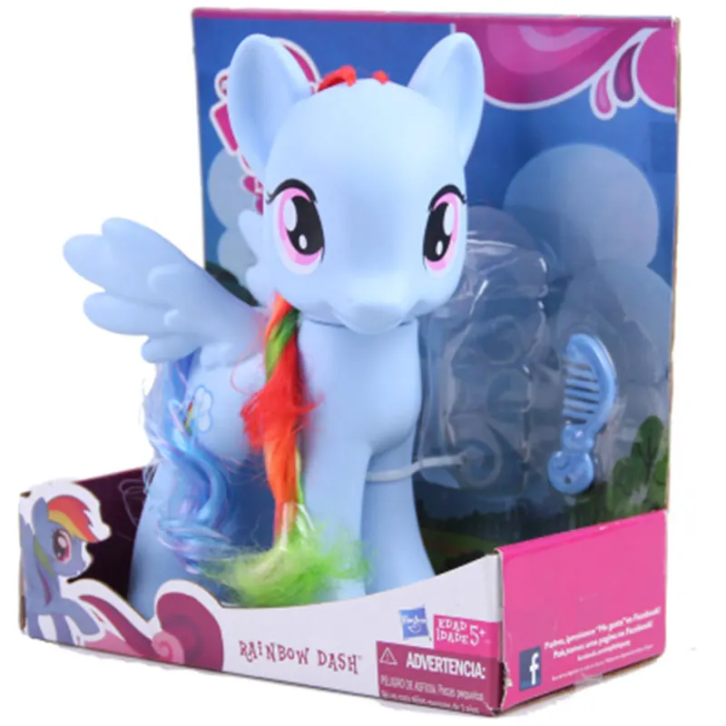 Игрушки My Little Pony Mini Pony, ПВХ, фигурки для девочек, игрушки - Цвет: Rainbow dash