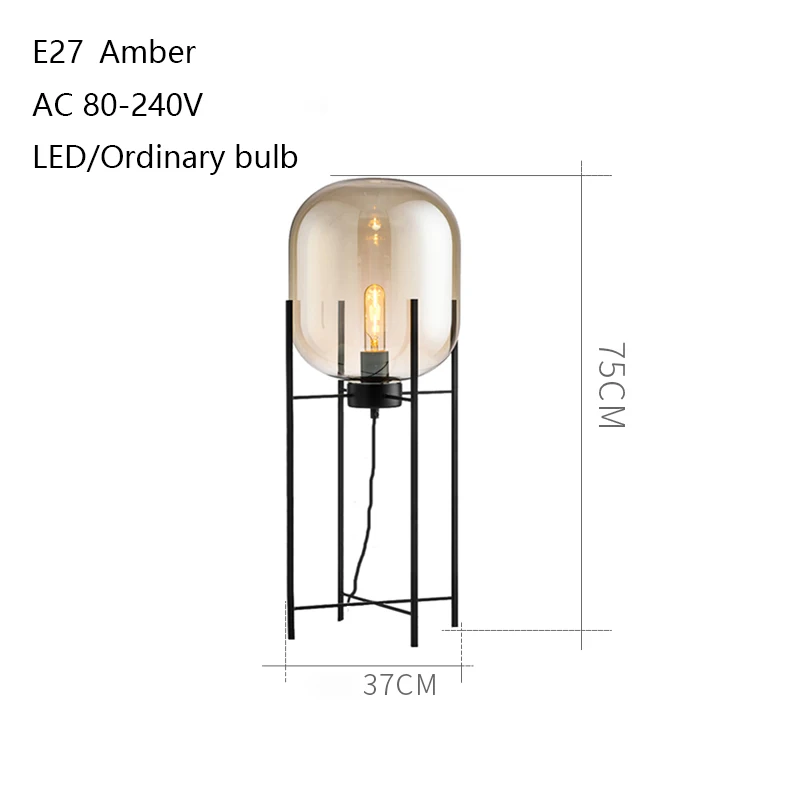 Креативная Современная железная стеклянная Минималистичная Настольная лампа с
