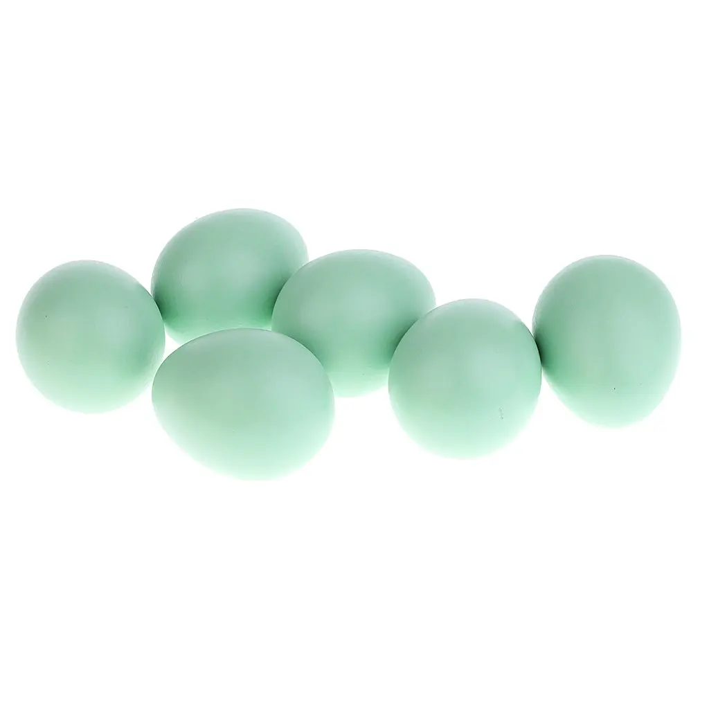 6 шт. деревянные яйца для курицы утки пасхальное яйцо сделай сам ручная роспись