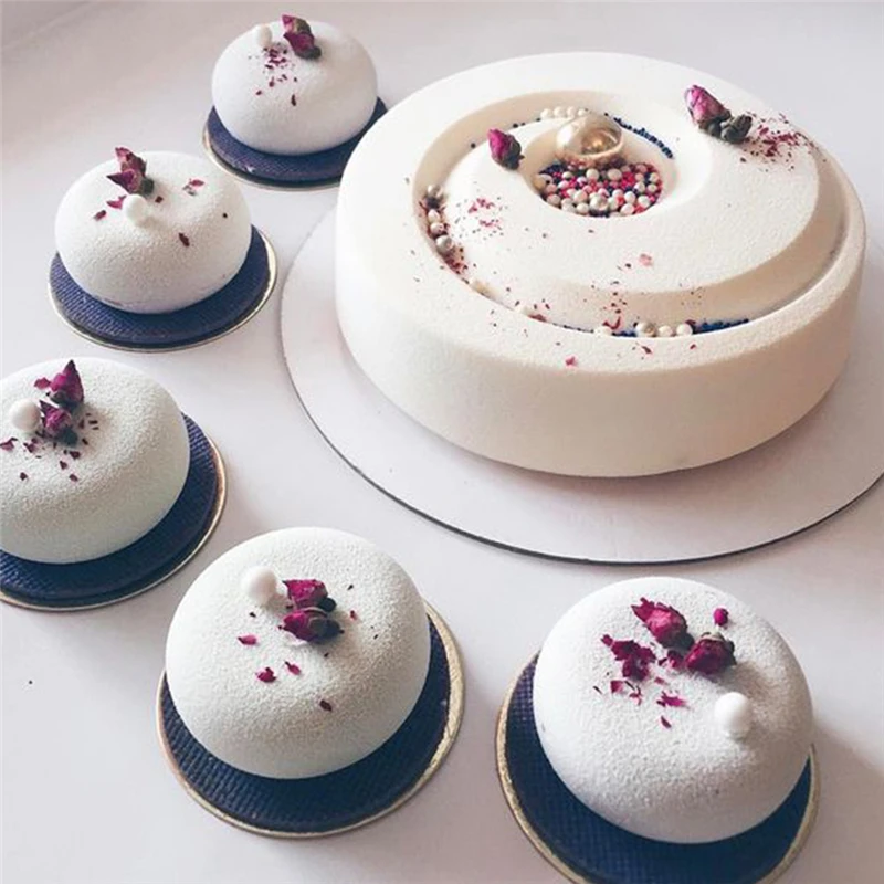 VOGVIGO антипригарным круглый спираль мусс торта прессформы шоколада Fondant (сахарная)