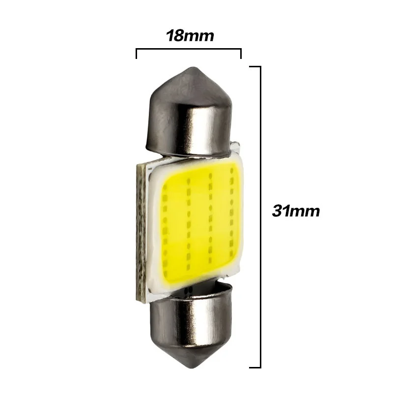 2pcs High Quality 31mm 36mm 39mm 41mm C3W C5W C10W COB LED Car Festoon Light Auto Interior Dome Lamp Reading Bulb White | Автомобили и