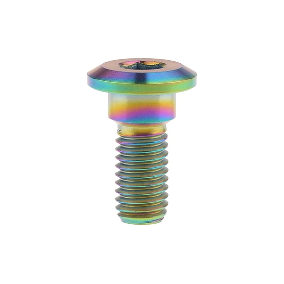 M8x20mm Rainbow 1 шт. титановый Ti моторный тормозной ротор болт велосипедный винт Bandit M8 x 20 22 33 мм Allen 6AL/4 в титановый сплав - Цвет: M8x20mm Rainbow