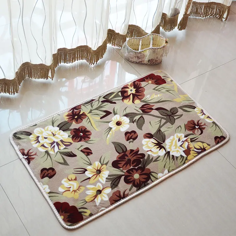 

Living Room Into The Door Mat Bathroom Bedroom Study Carpet Kitchen Non-Slip Mat Bedside Mat For Kids Room Lovely Flannel Pad