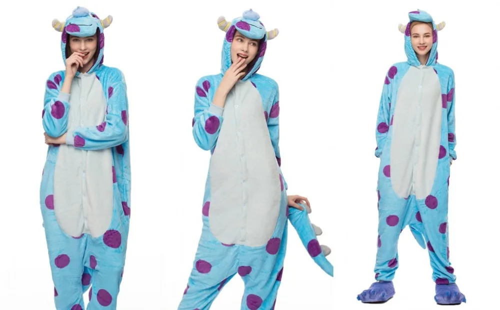 Унисекс пижамы с животными для взрослых Onesie Fire Dragon Bear ободок с ушками кошки, тигра коровы фланелевые Мультяшные милые теплые зимние пижамы для косплея