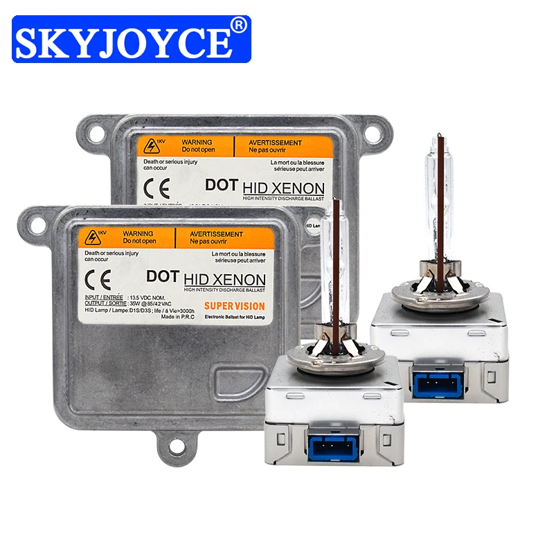 SKYJOYCE оригинальных D8S ксенона 35 Вт D8S HID Xenon комплект Быстрый Яркий 5500 K D8S для автомобильных фар 35 Вт OEM Ксеноновые балласты