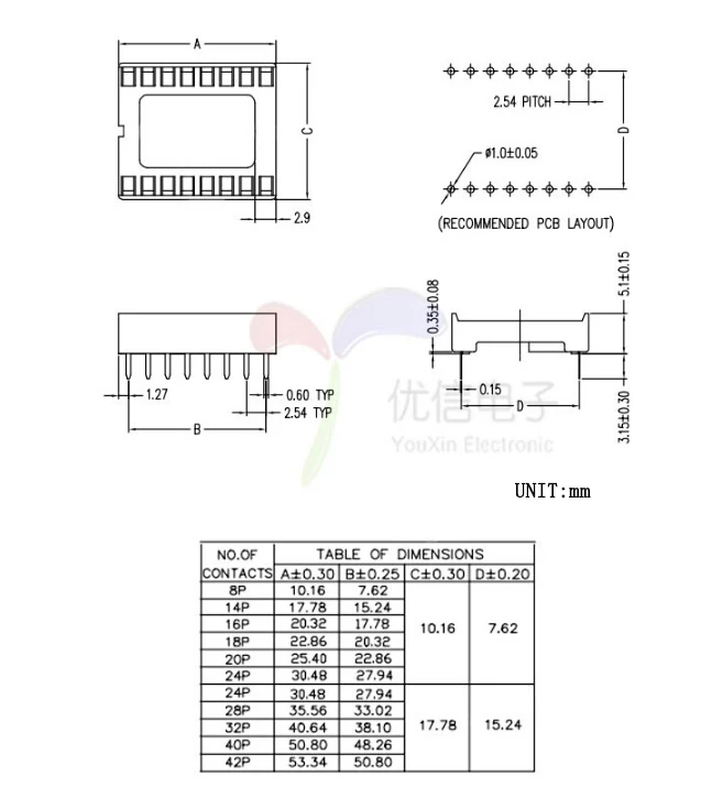 10 шт. IC розетки DIP6 DIP8 DIP14 DIP16 DIP18 DIP20 DIP28 DIP40 контактный разъем DIP разъем на возраст 6, 8, 14, 16, 18, 20, 24, 28 40 pin-код