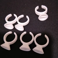 100pcs had separator white plastic ring ink holders caps for permanent tattoo makeup eyebrow eyeliner lip
