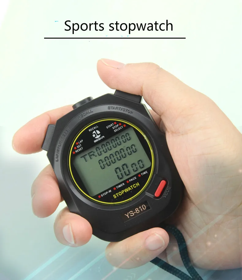 Stopwatch timer referee sports fitness electronic stopwatch countdown timer. 10/30/60/100 road. | Инструменты