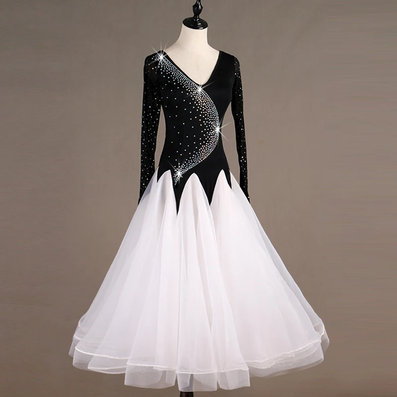 2019 современный платья для конкурса бальных танцев женщин стандартное бальное