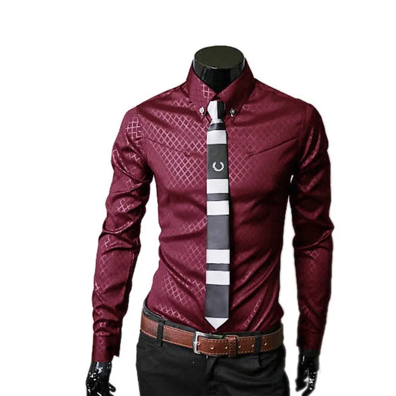 Модная мужская Роскошная деловая Стильная приталенная повседневная