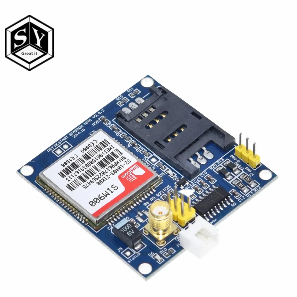 GREAT IT SIM900A SIM900 MINI V4.0 беспроводной модуль передачи данных GSM GPRS комплект с антенной C83