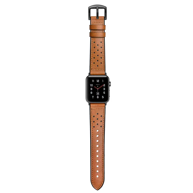 Хохлатый ремешок из натуральной кожи для Apple watch, 4 ремешка, 44 мм/40 мм, силиконовый Iwatch series 4/3/2/1, 42 мм, браслет на запястье, ремень, ремешок для часов