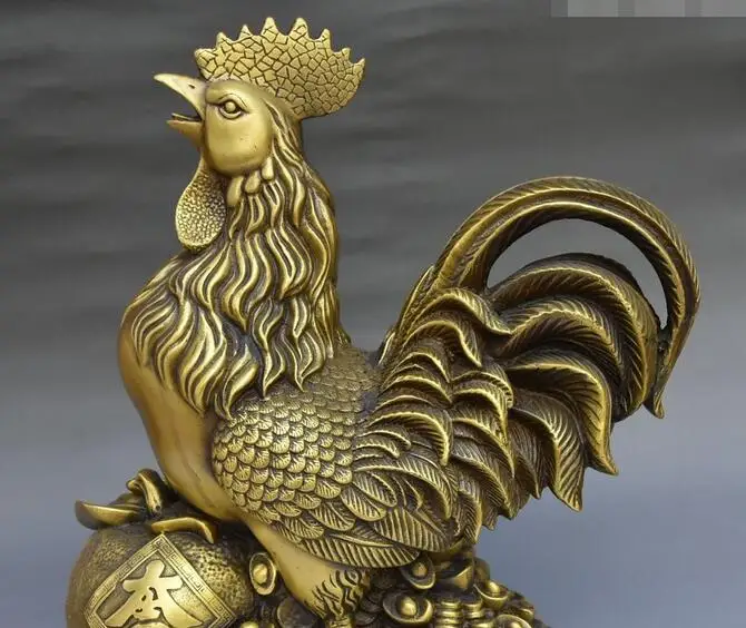 11 &quotКитайский Белоснежный мрамор из бронзовая фигурка для привлечения