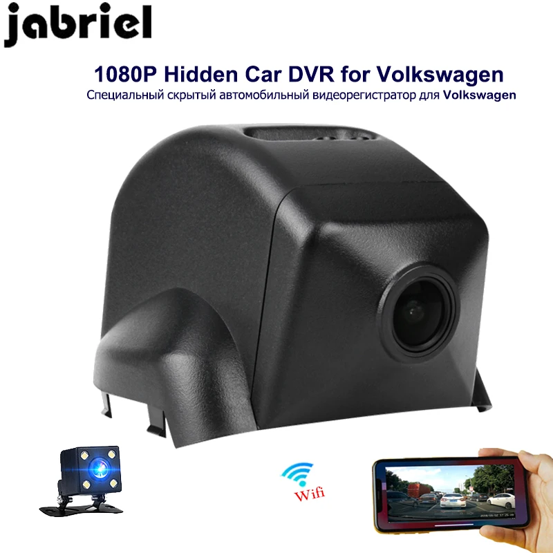 Скрытый Автомобильный видеорегистратор Jabriel auto HD 1080P wifi автомобильная камера с