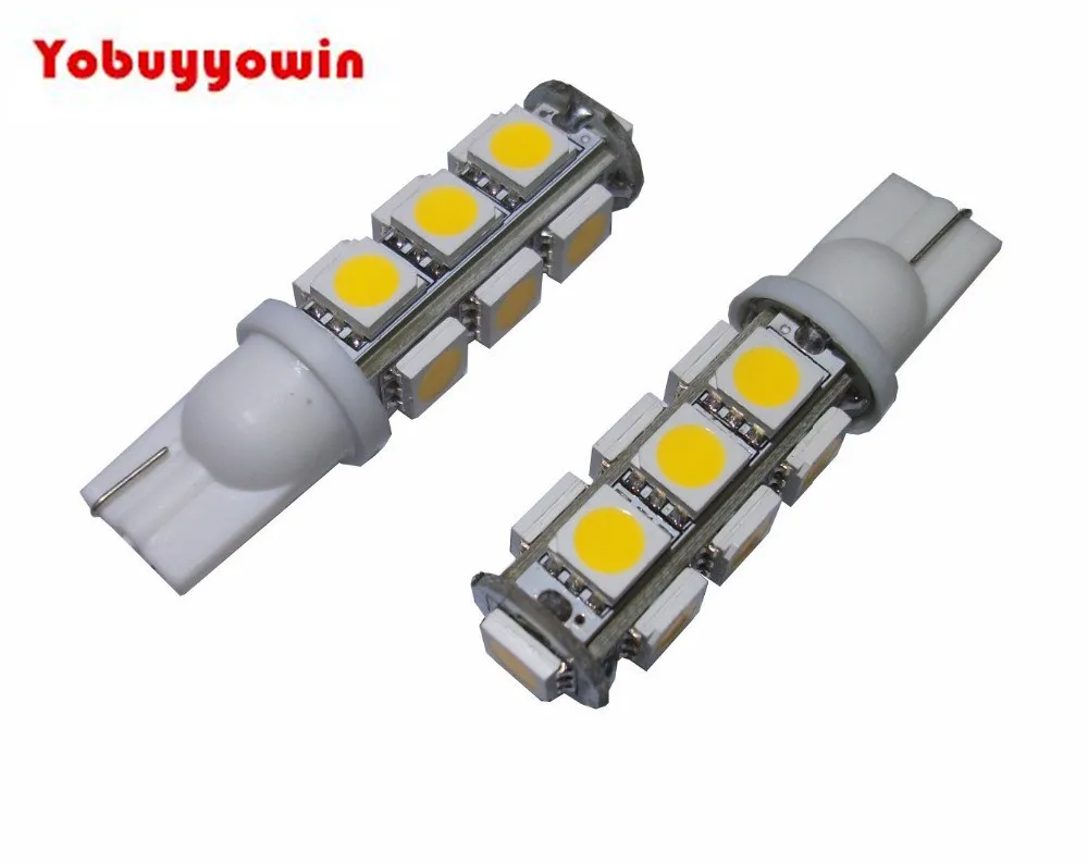 

T10 921 194 13-5050 SMD Wedge LED Bulb lamp Super Bright Warm White DC 12V Pack of 10