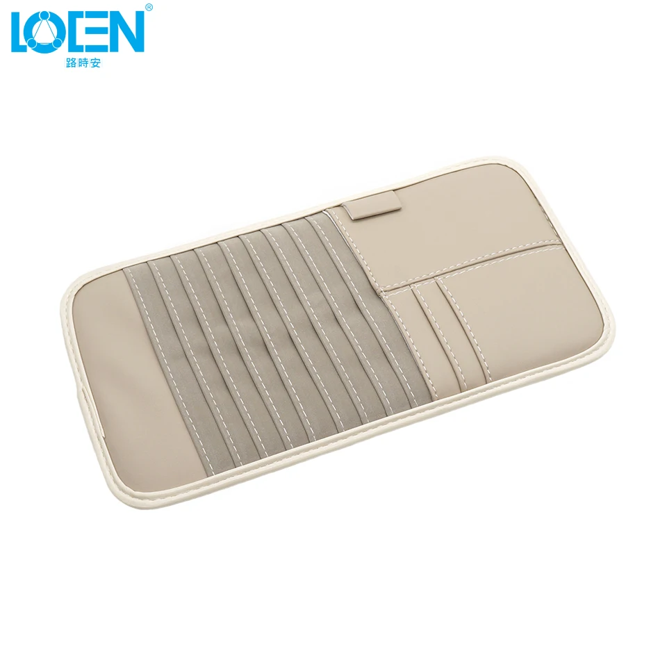 Искусственная кожа авто солнцезащитный козырек CD очки карты сумка для хранения