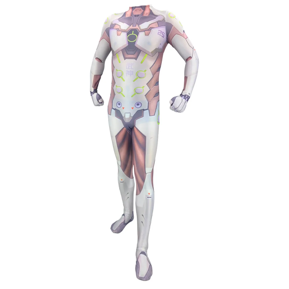 Костюм для косплея Гэндзи с 3D принтом комбинезон из спандекса лайкры Зентаи