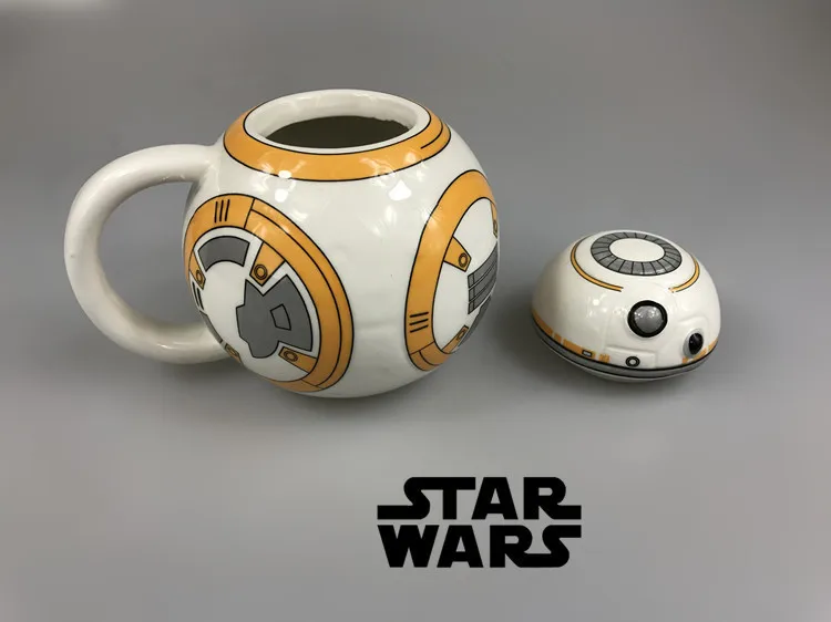 Звездные войны керамическая кружка BB-8 робот чашка с крышкой креативная керамическая кофейная чашка