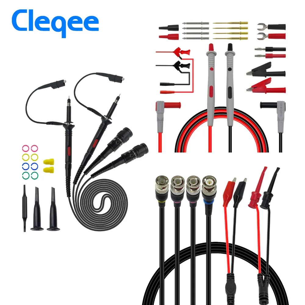 Cleqee P1260D Многофункциональный тестовый свинцовый комплект осциллограф зонд