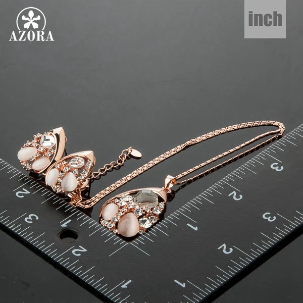 Женский комплект украшений из колье и серёг TG0053|designer jewelry set|jewelry setsdrop sets |