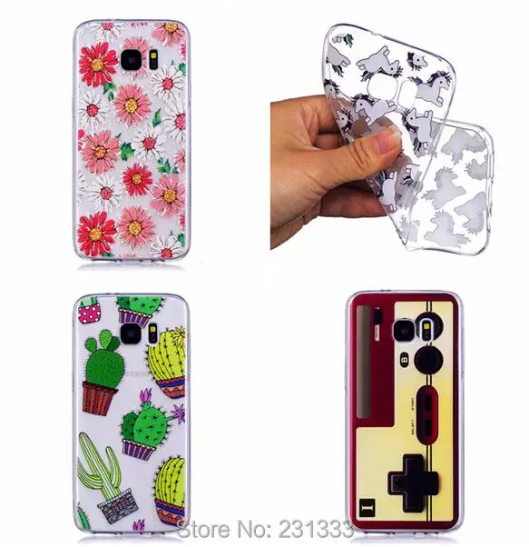 C-ku Cartoon Flower Fruit Soft TPU Case For Samsung Galaxy J4 J6 S7 EDGE S8 PLUS S9 J310 J510 J710 Watermelon Skin Cover 100pcs | Мобильные