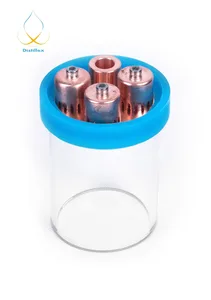 Стеклянные Пузырьковые пластины с медной пузырьковой пластиной для дистилляции.