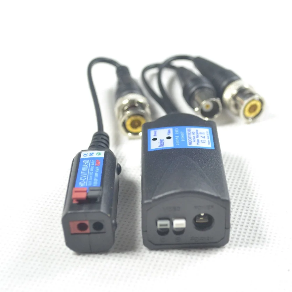 HD Active Video Balun Transmit Pal/NTSC CVI /TVI/AHD /CVBS видеосигнал через UTP DC 12V источник питания до 400 м