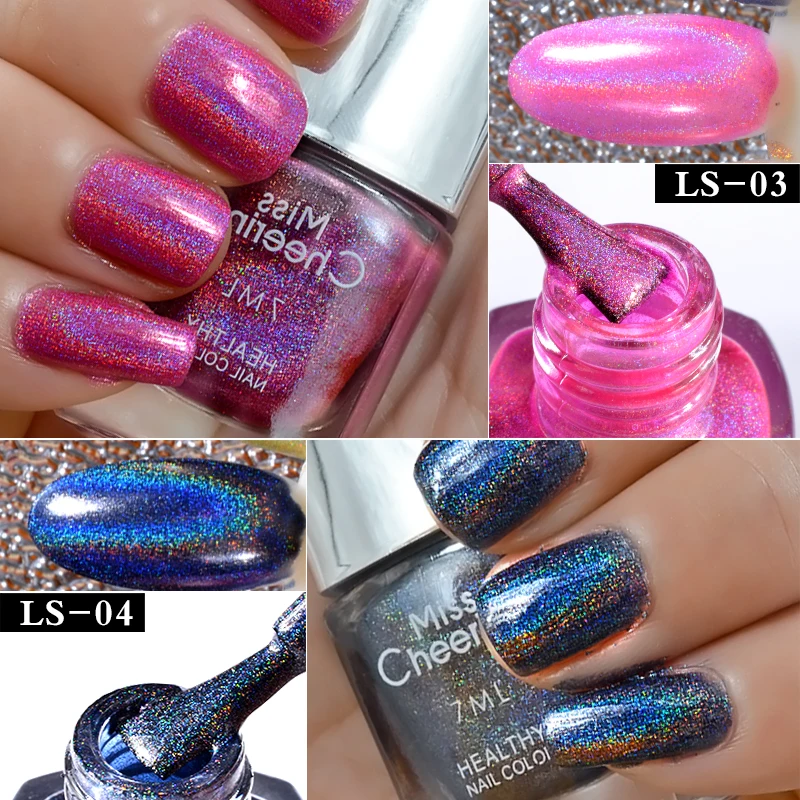 Misscheering 7 мл голографический фотографический лак для ногтей лазерный фотолак