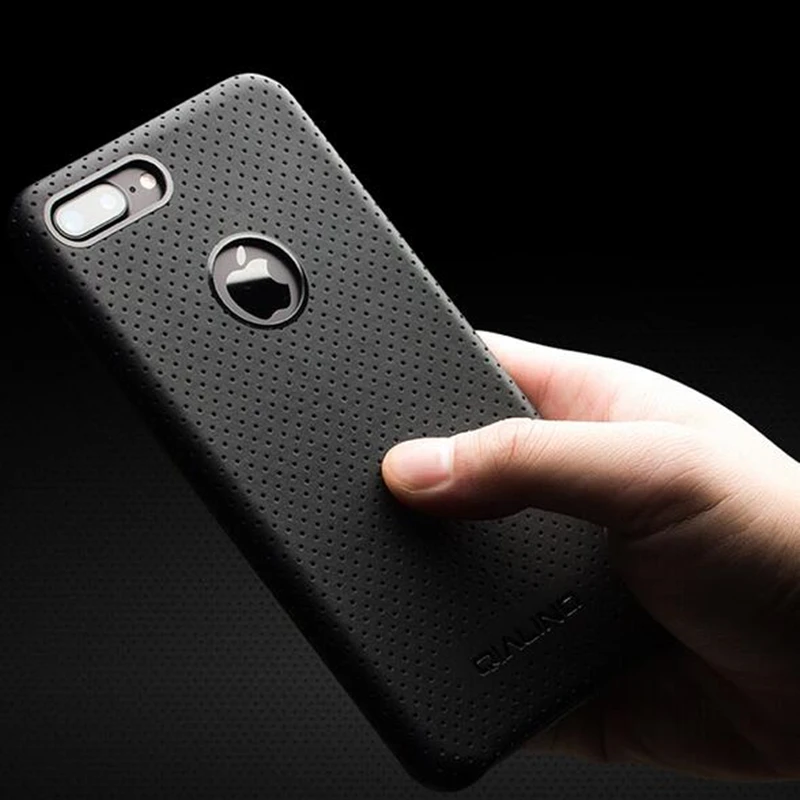 Чехол QIALINO для iPhone 7 модный Ультратонкий чехол 4 дюйма из натуральной кожи