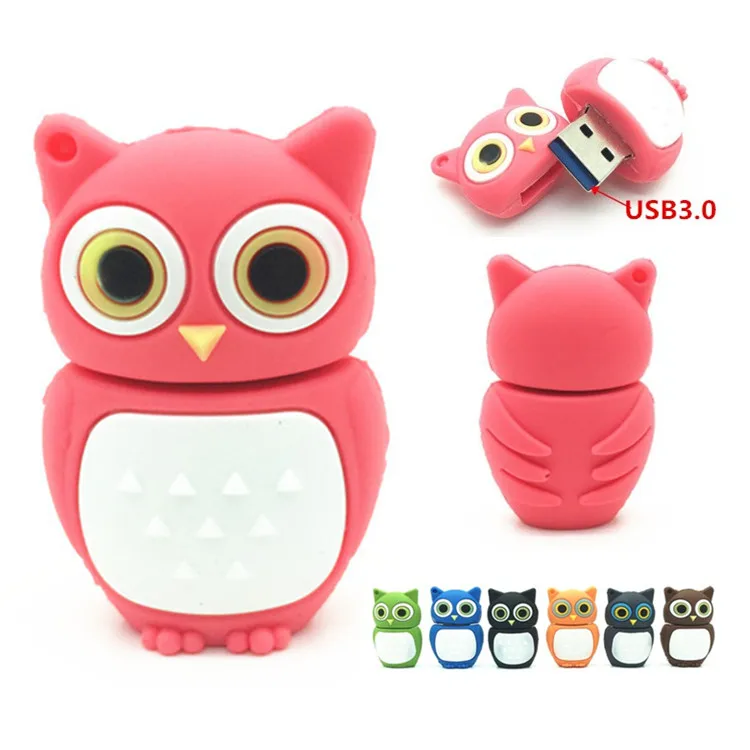 

High Speed Cute Owl USB 3.0 Flash Drives External Storage Pendrive 64GB 32GB 16GB 8GB 4GB Cartoon Usb Flash Disk best Gift