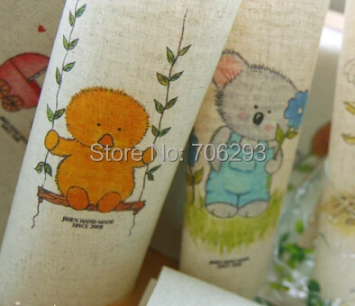 Стеганая ткань с принтом из хлопка и льна ручная крашенная вручную для шитья