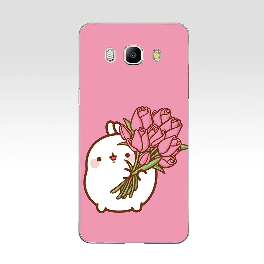 70 ZX Kawaii Molang мультфильм аниме собака Кот ТПУ Мягкий силиконовый чехол для Samsung Galaxy