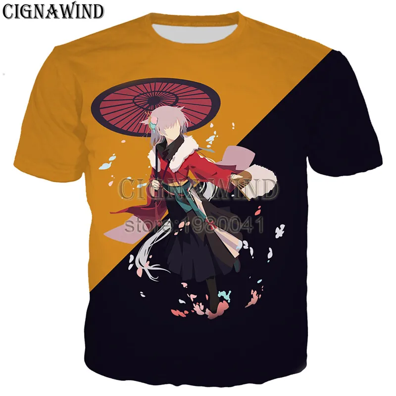 Новая классная футболка для мужчин и женщин футболки с 3D принтом игры Азур Лейн