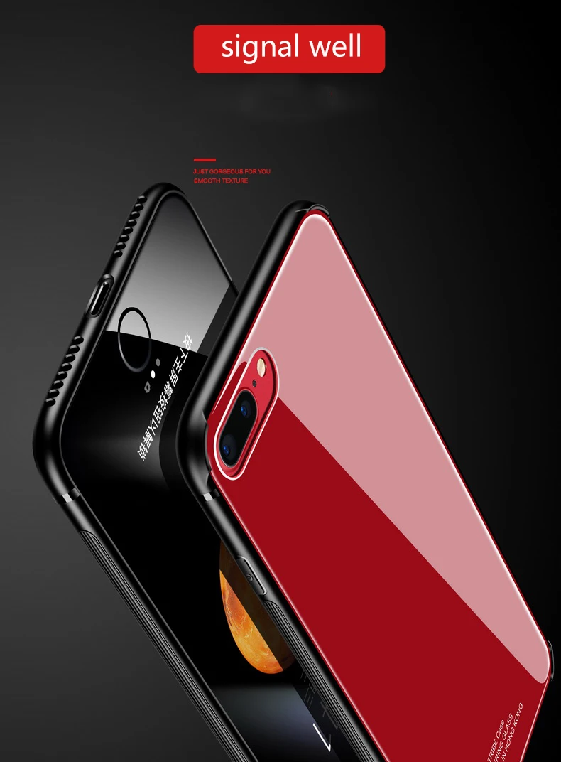 Чехол из закаленного стекла MAKAVO для iPhone XS Max 8 Plus 7 X, роскошный гибридный чехол на заднюю панель, противоударный жесткий чехол для iPhone8 XR