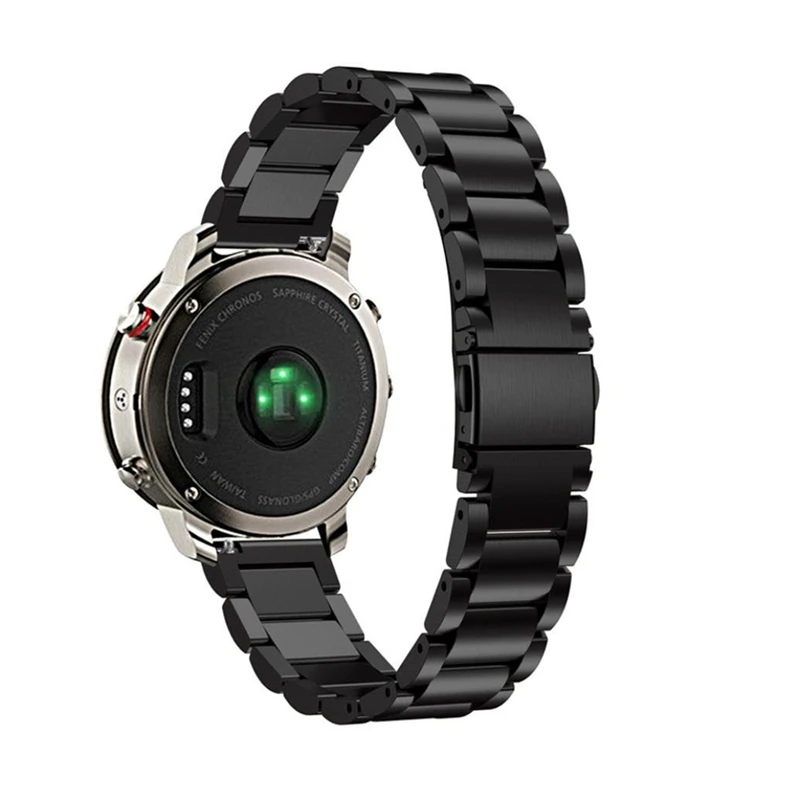 Ремешок из нержавеющей стали для Garmin GPS Fenix Chronos металлический сменный браслет