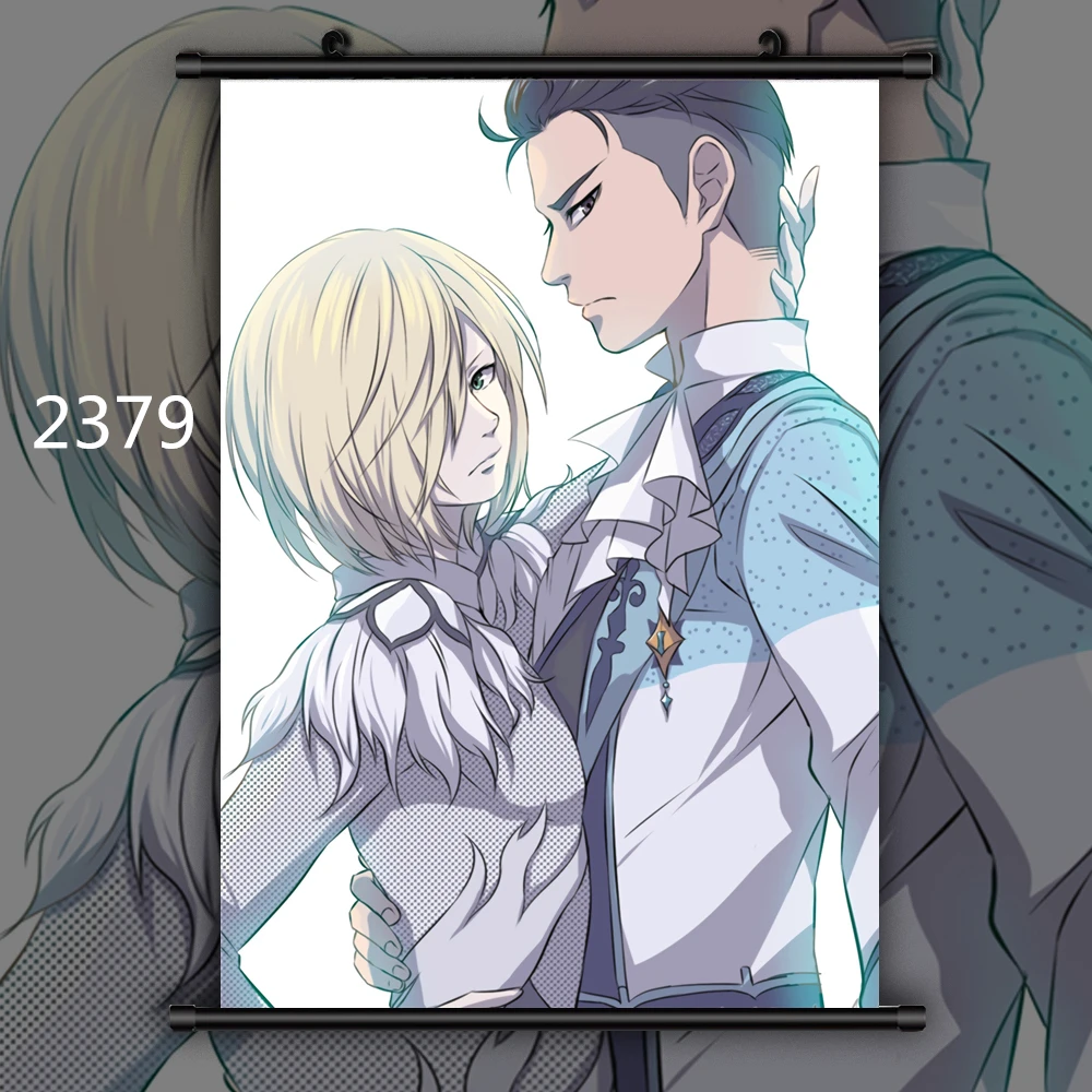 2379 Yuri On Ice Coupling Аниме Манга плакат свиток C - Цвет: 2379
