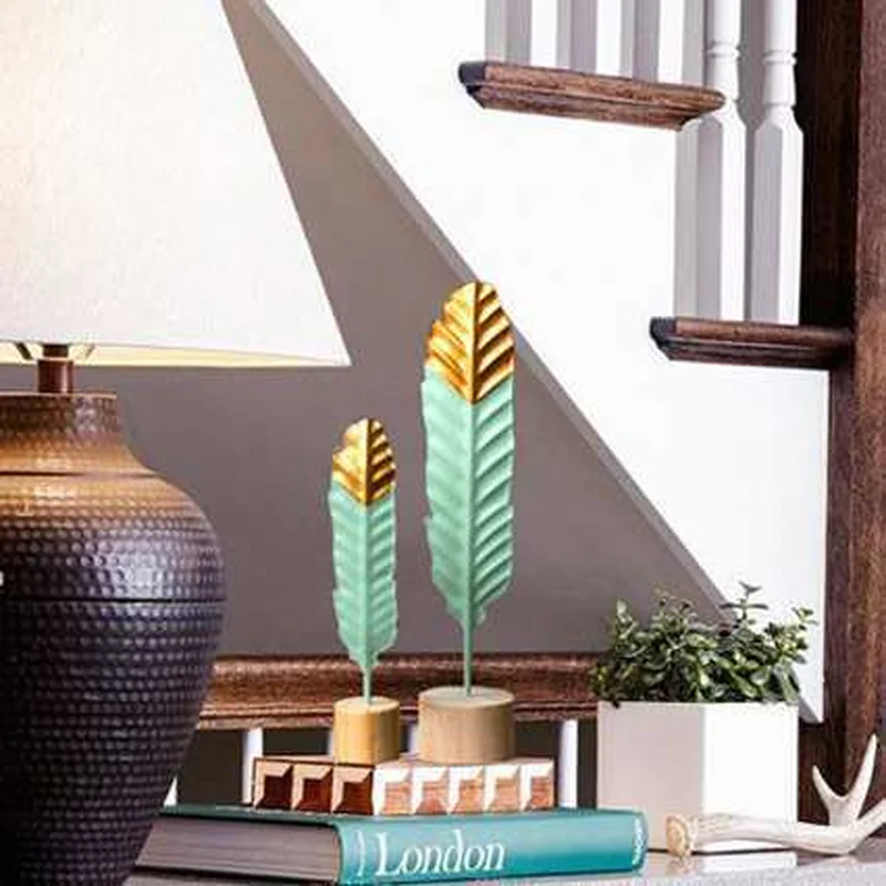 INS европейские модели железных имитационных перьев фигурки для украшения