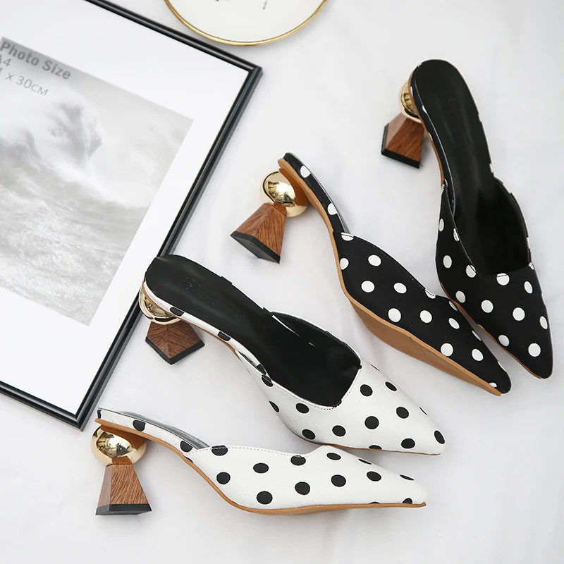 Moxxy/Новинка года; модные туфли без задника на каблуке; Mule feminino; женские уличные тапочки; женские сандалии-шлепанцы; Femme; 7 см