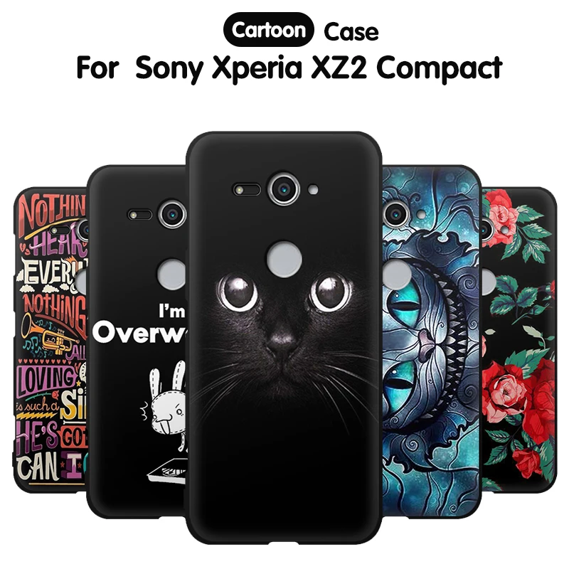 JURCHEN Phone Case For Sony Xperia XZ2 Compact TPU Soft Silicone Back Cover Dual H8314 H8324 |