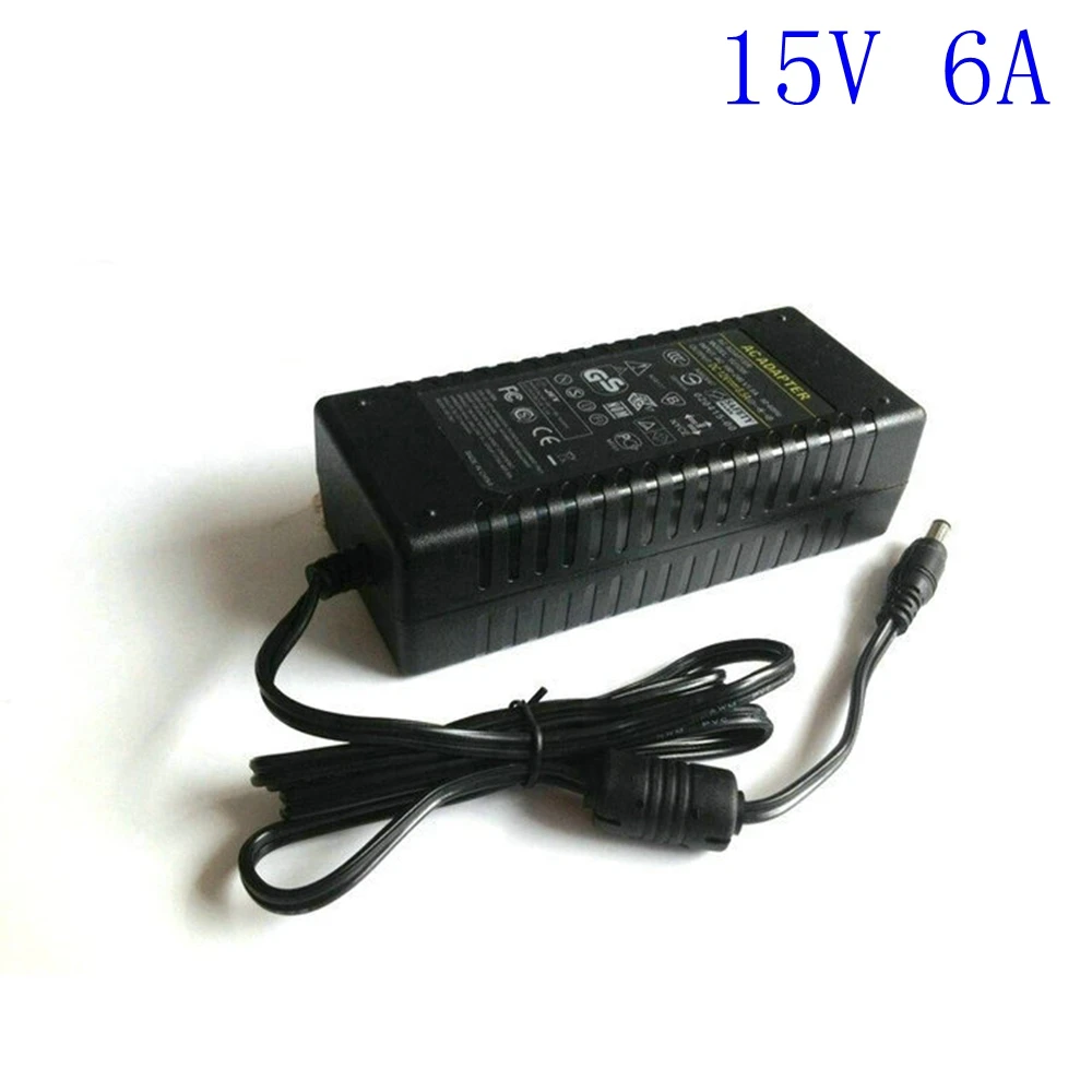 15V6A 5 5*2 5/5 1 мм импульсный источник питания зарядное устройство 15 в 6A 90 Вт AC DC