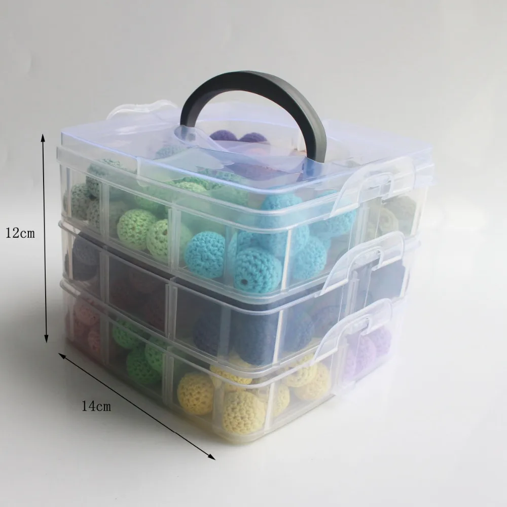 180pcs Beads Multicolor DIY Wooden Crochet Beads Set diy Nursing Necklace,baby Teething making,Christmas Gift