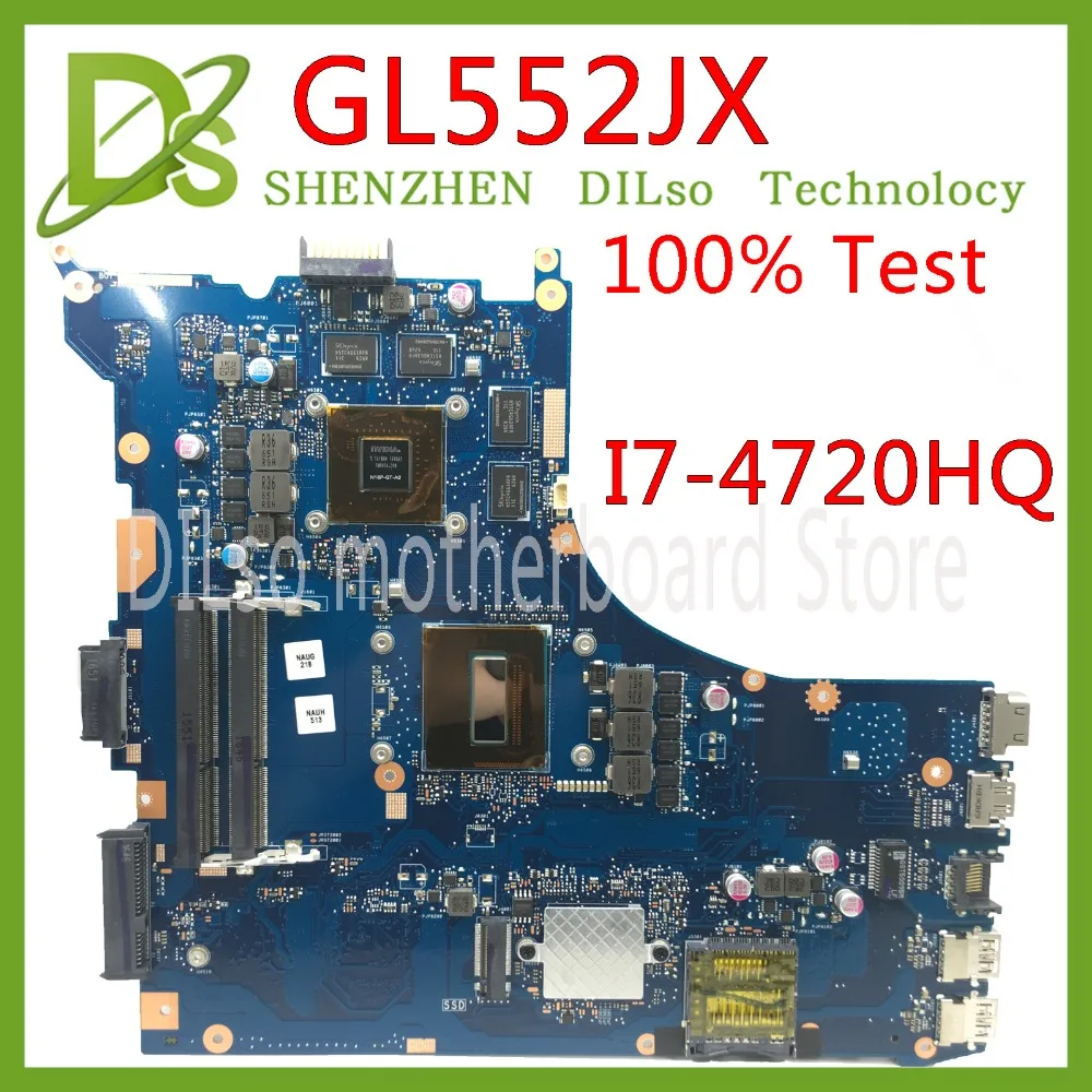 KEFU GL552JX для ASUS ZX50J материнская плата ноутбука rev2.0 i7 4720HQ cpu GTX950M Встроенная тестовая